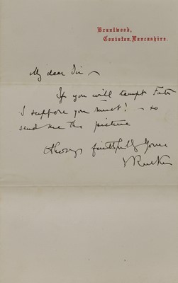 Lot 247 - John Ruskin (1819-1900)