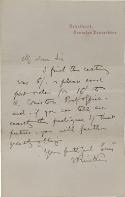 Lot 247 - John Ruskin (1819-1900)