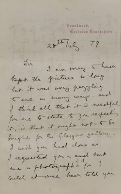 Lot 247 - John Ruskin (1819-1900)