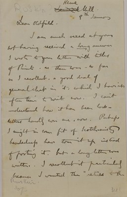 Lot 247 - John Ruskin (1819-1900)