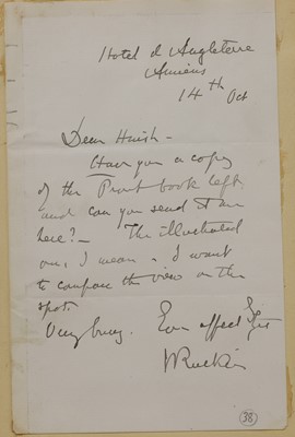 Lot 215 - John Ruskin (1819-1900)