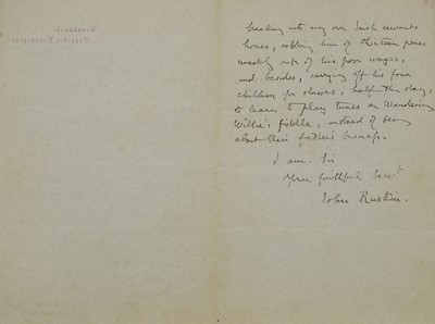 Lot 221 - John Ruskin (1819-1900)