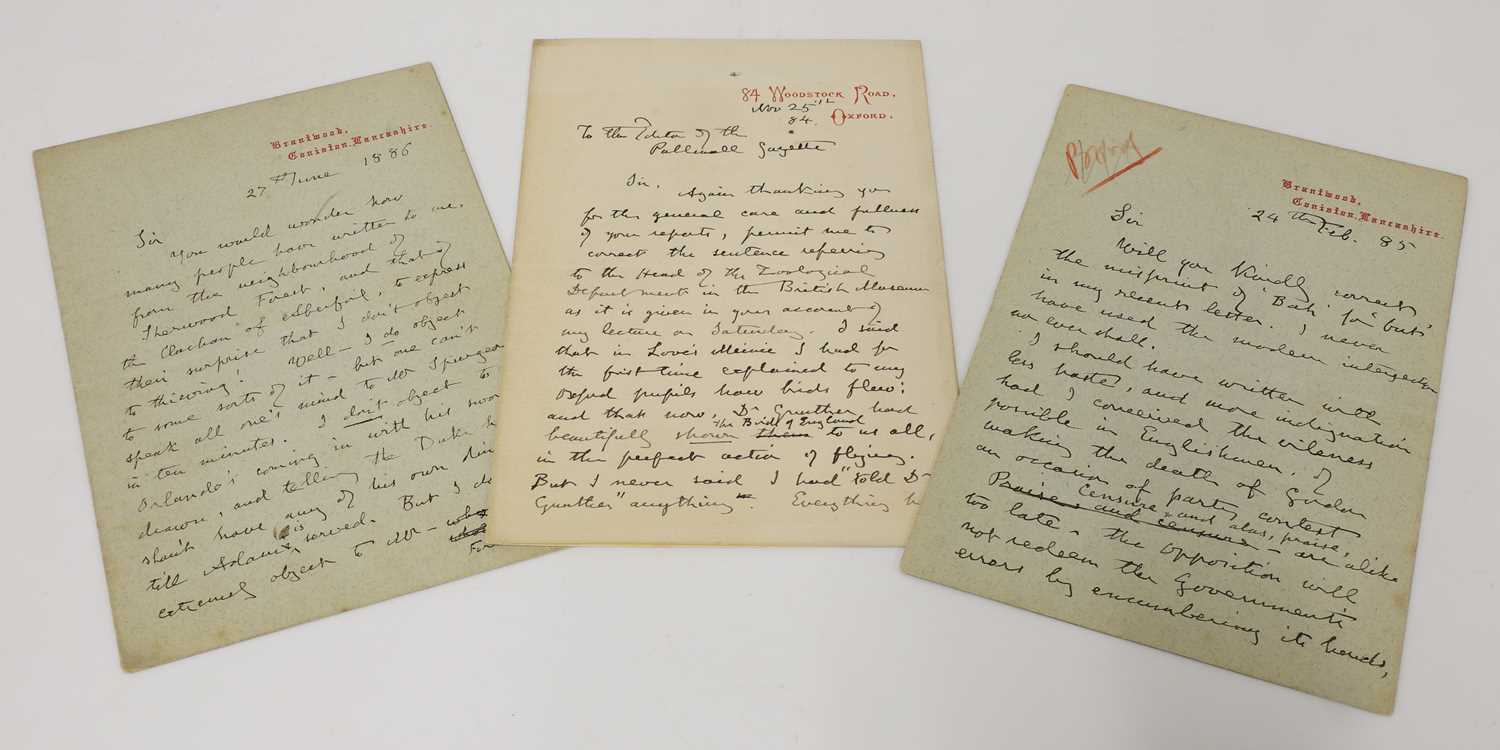 Lot 221 - John Ruskin (1819-1900)