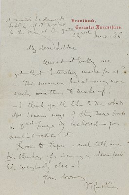 Lot 246 - John Ruskin (1819-1900)