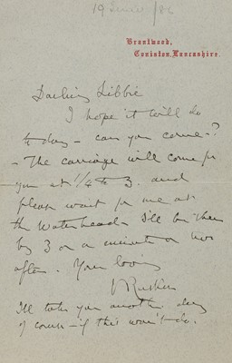 Lot 246 - John Ruskin (1819-1900)