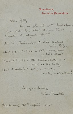 Lot 246 - John Ruskin (1819-1900)