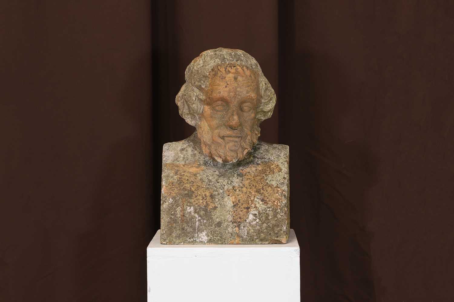 Lot 59 - A terracotta bust of Homer after the antique