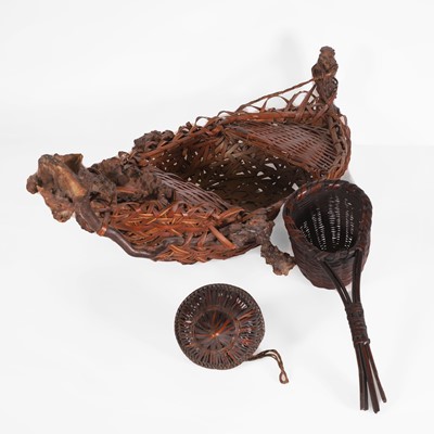 Lot 290 - A group of three Japanese woven items