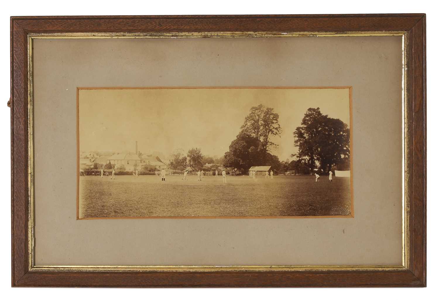 Lot 53 - A photograph of a cricket match