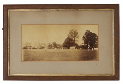 Lot 53 - A photograph of a cricket match