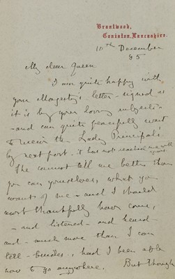 Lot 243 - John Ruskin (1819-1900)