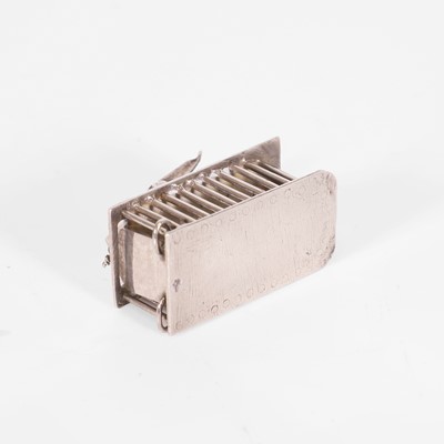 Lot 310 - A Dutch silver miniature mousetrap