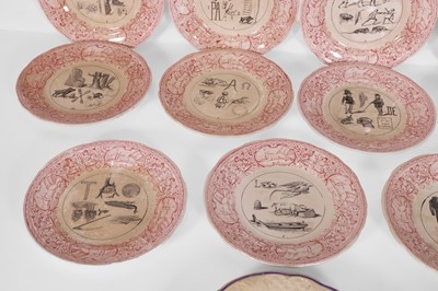 Lot 299 - A set of twelve rebus plates