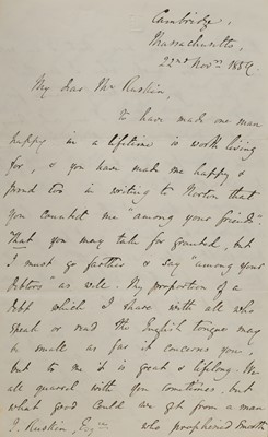 Lot 229 - John Ruskin (1819-1900)