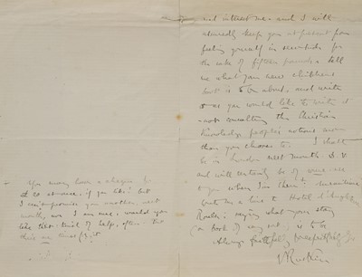 Lot 229 - John Ruskin (1819-1900)