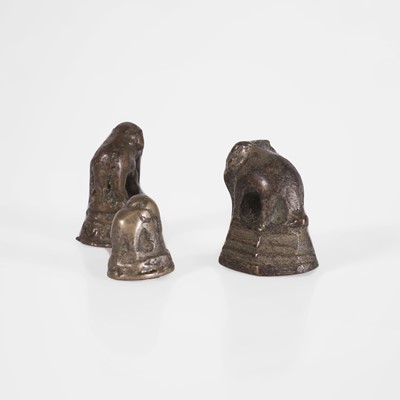 Lot 292 - A group of three bronze gold coin weights