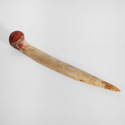 Lot 293 - A cassowary bone dagger