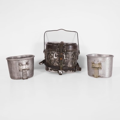 Lot 162 - Three Second World War canteen cups