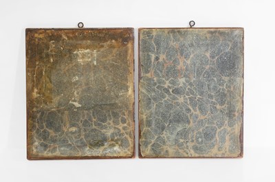 Lot 301 - A group of framed cockfighting implements
