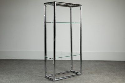 Lot 349 - A tubular polished-chrome étagère