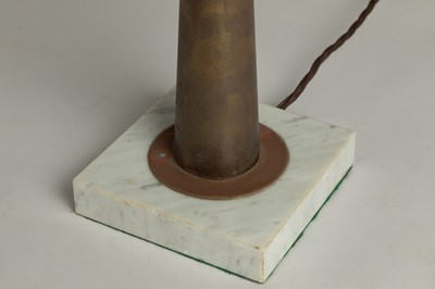 Lot 394 - A neoclassical brass table lamp
