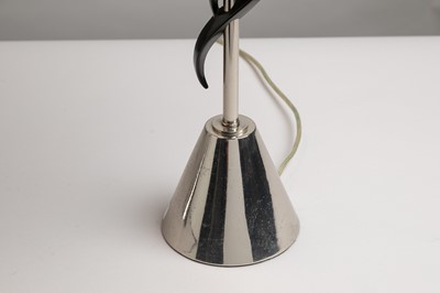 Lot 235 - A pair of chrome table lamps