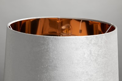 Lot 235 - A pair of chrome table lamps