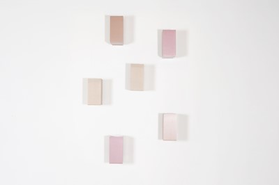 Lot 24 - A set of six aluminium uplighters