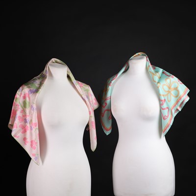 Lot 1420 - Two Nina Ricci silk scarves