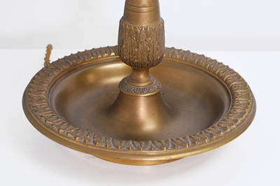 Lot 395 - A gilt-bronze bouillotte table lamp