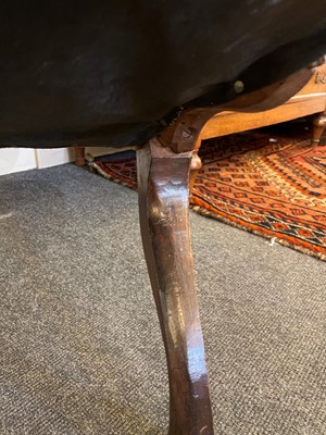 Lot 95 - A walnut armchair