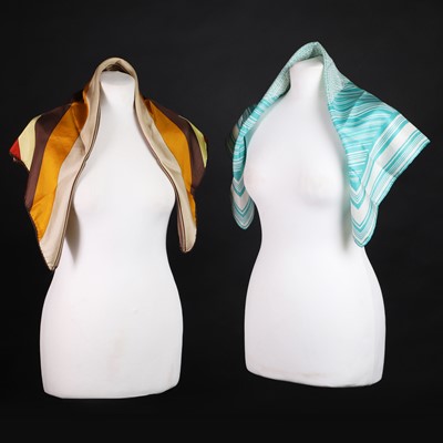 Lot 1411 - Two Pierre Balmain silk scarves