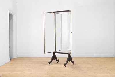 Lot 11 - A painted wooden tailor’s mirror by Miroir Brot