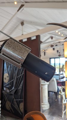 Lot 149 - A monumental adjustable crane floor lamp