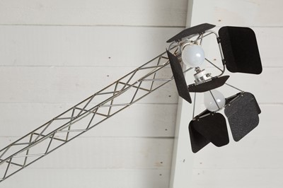 Lot 149 - A monumental adjustable crane floor lamp