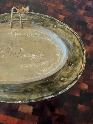 Lot 190 - A Palissy ware oval dish