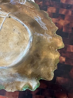 Lot 189 - A Palissy ware shaped oval dish