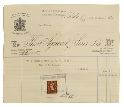 Lot 63 - Edward Lear (1812-1888)