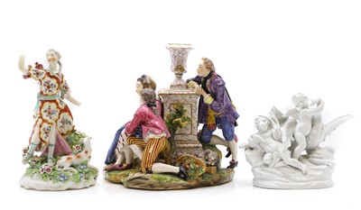 Lot 171 - A porcelain figural group