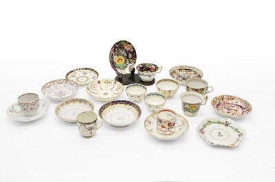 Lot 167 - A group of English porcelain tea and coffee wares