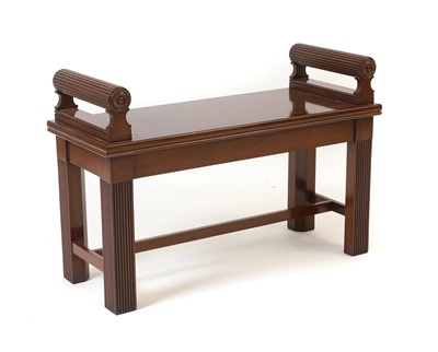 Lot 523 - A Regency-style mahogany hall bench