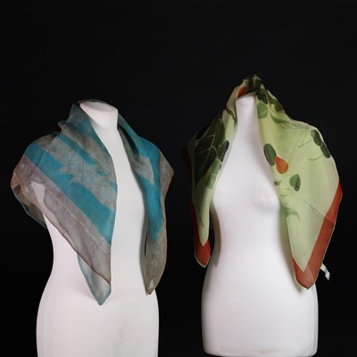 Lot 1409 - Two silk scarves