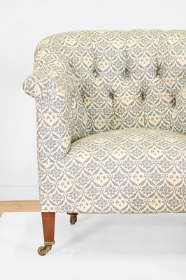 Lot 474 - A pair of button-upholstered 'Pickwell' tub chairs by Howard & Sons