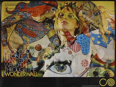 Lot 161 - A psychedelic 'Wonderwall' movie poster