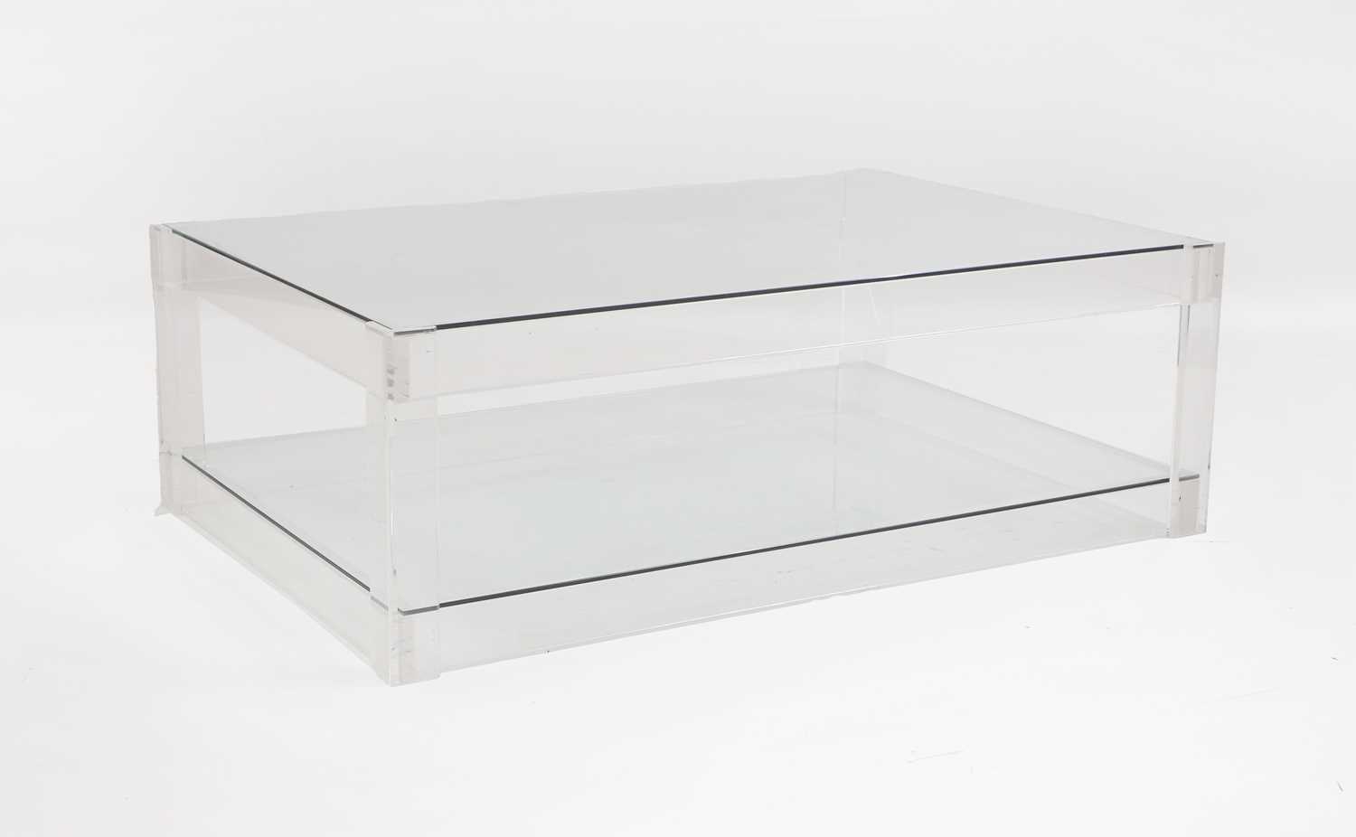 Lot 520 - A Lucite coffee table