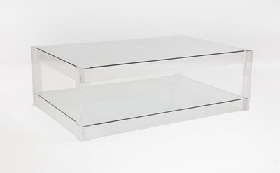 Lot 520 - A Lucite coffee table