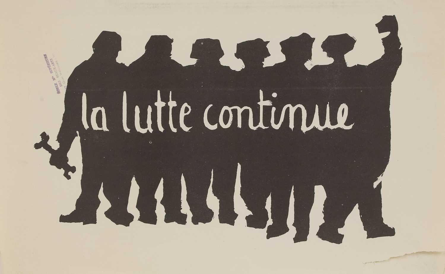 Lot 178 - A 1968 Paris student riots poster