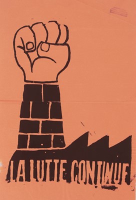 Lot 179 - A 1968 Paris student riots poster