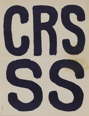Lot 182 - A 1968 Paris student riots poster