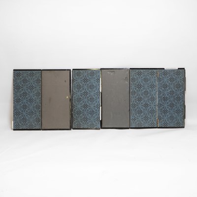 Lot 60 - A six-fold Japanese table screen